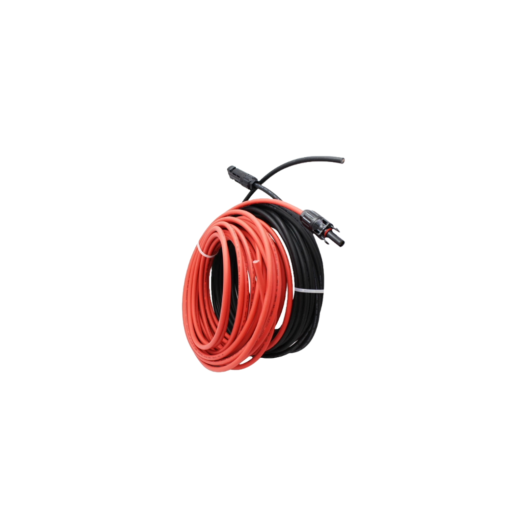 SUNKEAN EXT.CABLE 1x4mm2 BLACK-RED 1m