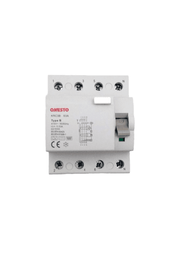 ONESTO TYPE B RCCB 3P+N, 63A, 30mA KRC3B