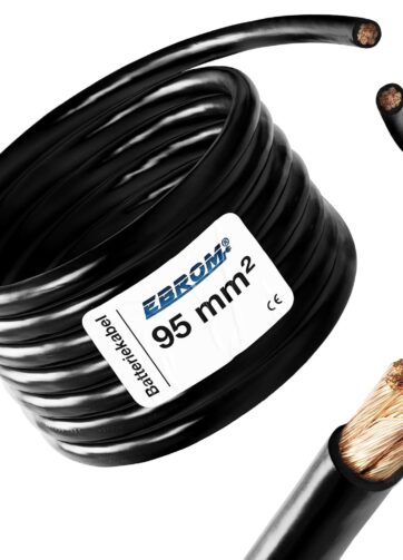 EBROM OFC H07V-K 95mm² Καλώδιο Μπαταρίας για Φωτοβολταϊκά & Inverter Μαύρο