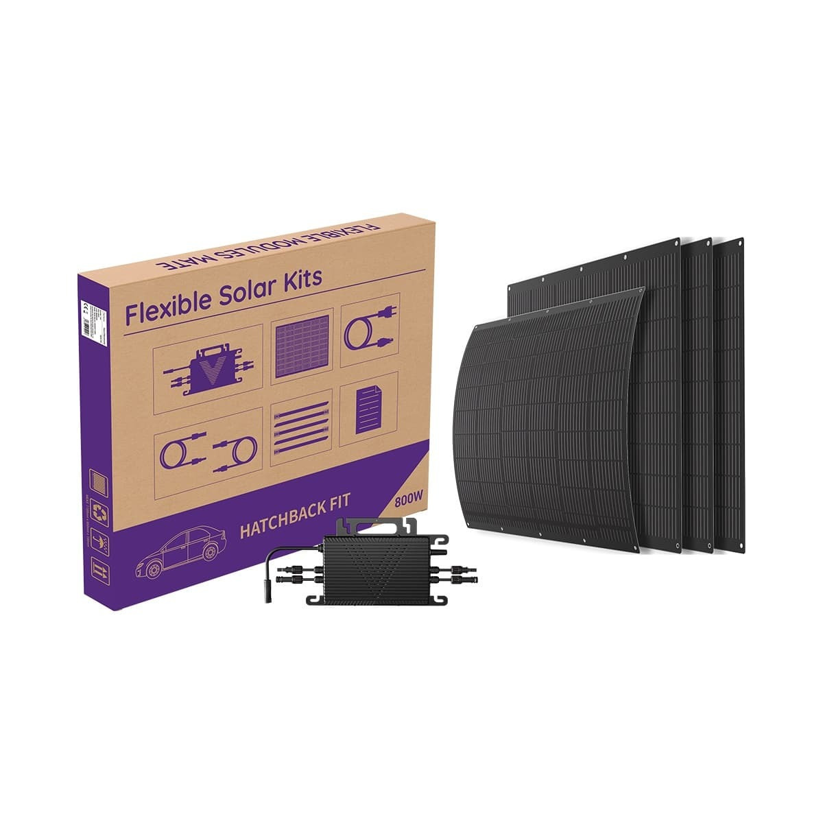 Solitia VFSK-800W Φωτοβολταϊκό Κιτ 800W με Εύκαμπτα Πάνελ