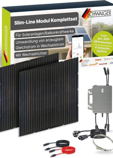 Slim-Line Σετ 2 Φωτοβολταϊκών Πάνελ με Inverter PV
