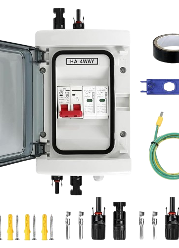Κουτί Σύνδεσης Φωτοβολταϊκών DC 1000V 40A με Αντικεραυνική Προστασία & Διακόπτη Απομόνωσης IP65 (1 String)